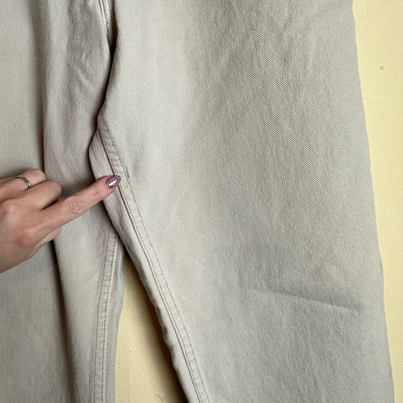 Levis Vintage 550 Jeans Tan Relaxed Fit Tapered Leg Womens Size 9 Med Y2K - Picture 9 of 16